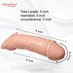 Itspleazure Jumbo Extender Penis Sleeve Silicone