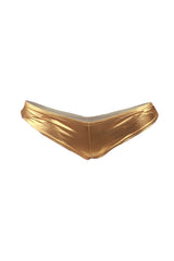 Itspleazure Hot Golden Sexy Metallic Underwear for Women