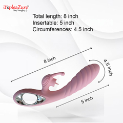 it'spleaZure Size Specifications - 8 Inch Length, 5 Inch Insertable