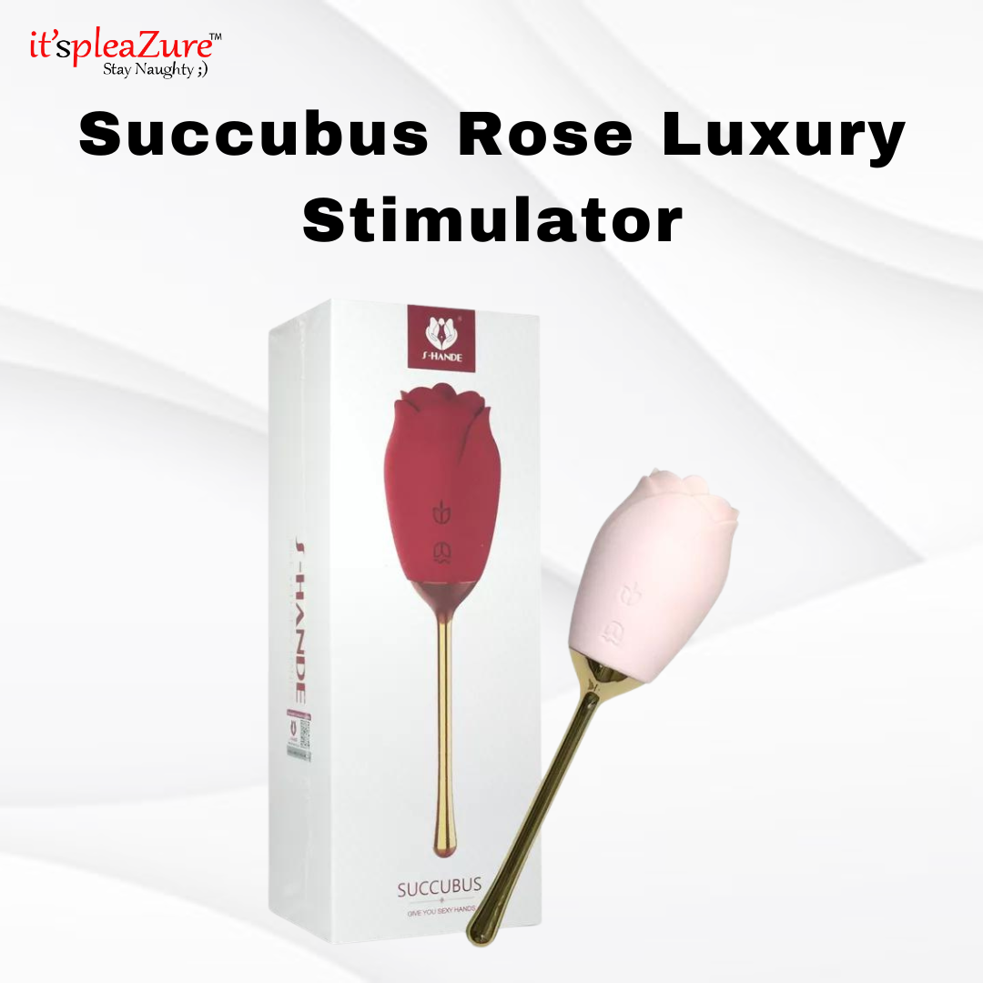 it'spleaZure Succubus Rose Luxury Stimulator – fantasy rose vibrator with magnetic charging