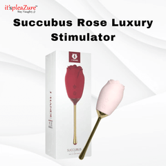 it'spleaZure Succubus Rose Luxury Stimulator – fantasy rose vibrator with magnetic charging