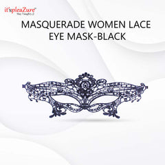 Black Lace Eye Party Masquerade Mask for Women at ItspleaZure