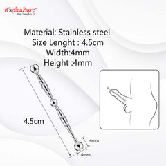 Product dimensions: 4.5cm steel sound with 4mm beads