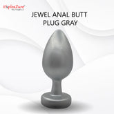 Silver Jewel Anal Butt Plug from Itspleazure