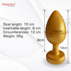 Golden Jewel Anal Butt Plug from Itspleazure
