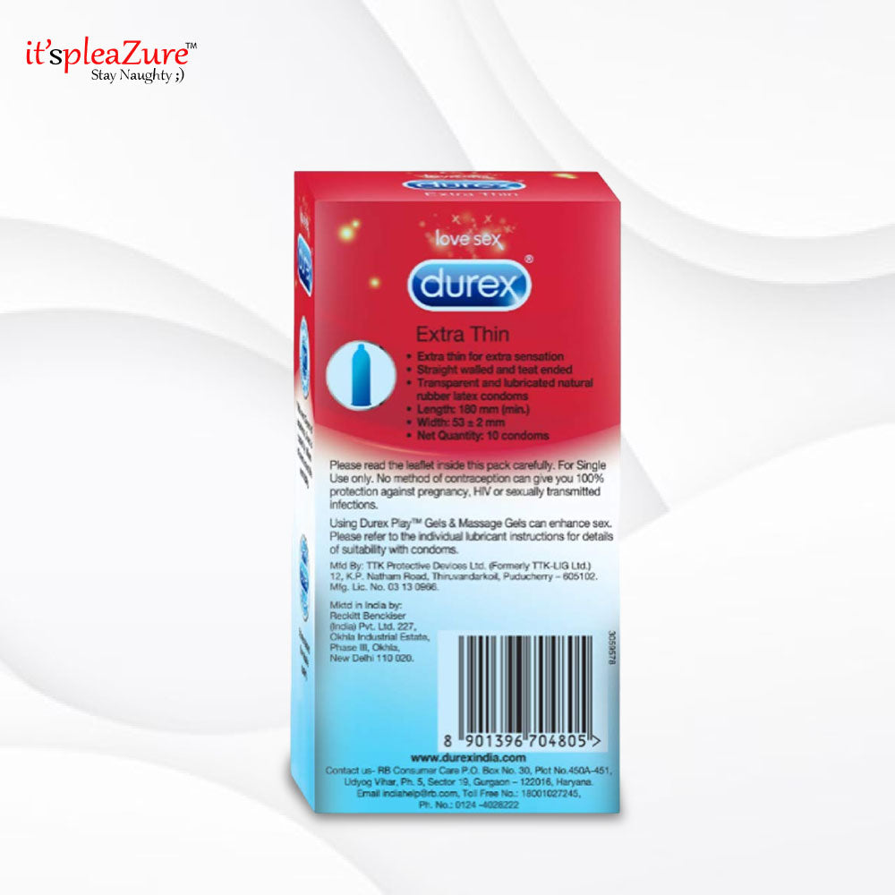 Extra thin condoms by Durex on Itspleazure 