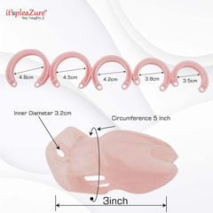Itspleazure Advance Chastity Cage Penis Lock- Pink