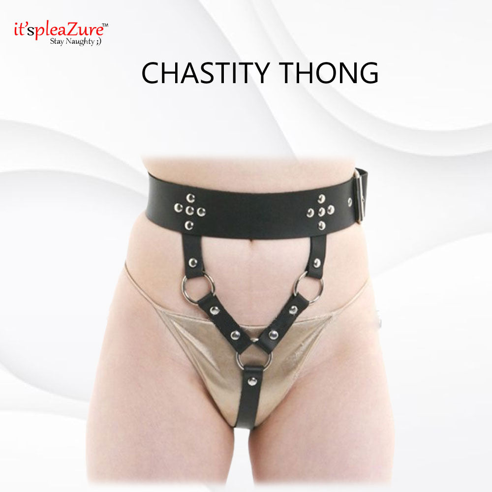 Chastity thong for Women at Itspleazure