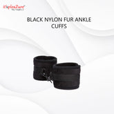 Black Nylon fur Ankle cuff by Itspleazure