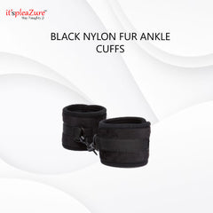 Black Nylon fur Ankle cuff by Itspleazure