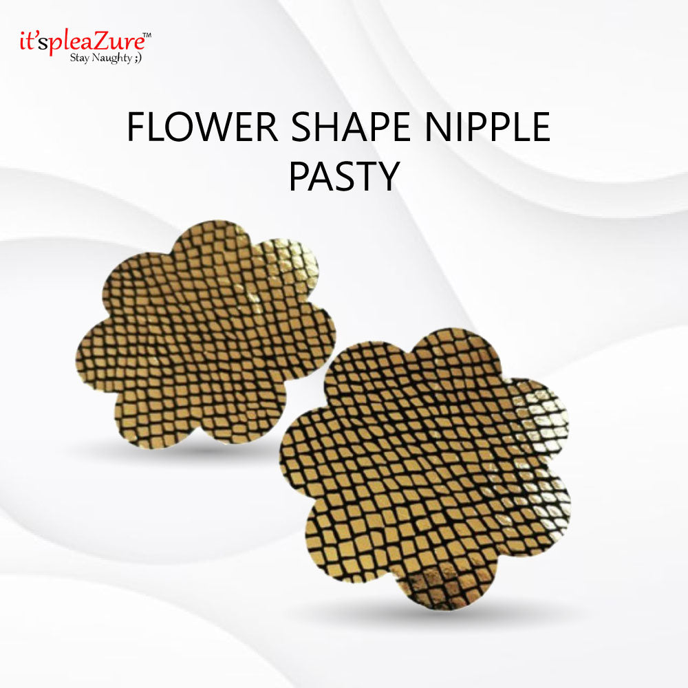 Textured Flower Shaped Nipple Pasty from Itspleazure
