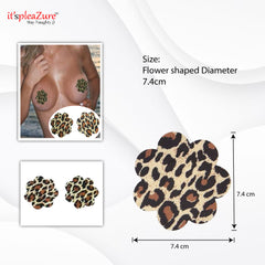 Flower shaped Leopard printed Nipple Pasty by Itspleazure
