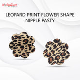 Flower shaped Leopard printed Nipple Pasty by Itspleazure