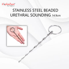 ItspleaZure Stainless Steel Beaded Urethral Sounding
