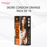Skore orange Flavor condom pack of 10