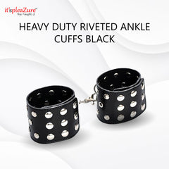 Heavy Duty Riveted Leather Ankle Cuff at ItspleaZure
