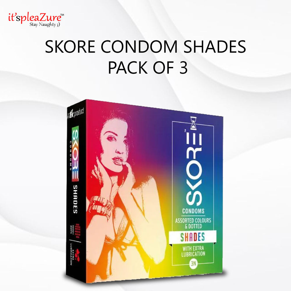 Skore shades colored condom on Itspleazure 