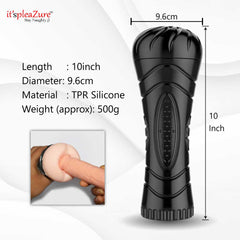 Product dimensions: 10-inch length, 9.6cm diameter - 500g weight, TPR silicone material