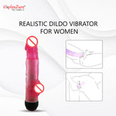 Silicon jelly dildo vibrator for women