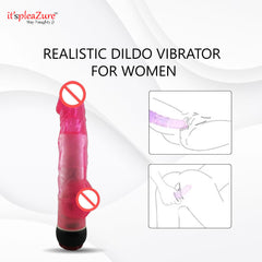 Silicon jelly dildo vibrator for women