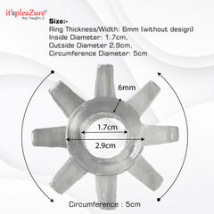 Itspleazure Silicone Thik Spiked Sex Ring - Mix Color