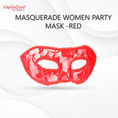 Red Secret Party Masquerade Mask for Women by Itspleazure
