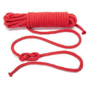 ItspleaZure Soft Cotton Red Shibari Rope 12 Feet for at itspleaZure