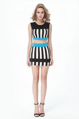 ItspleaZure Striped 2 Piece Bodycon Dress for  at itspleaZure