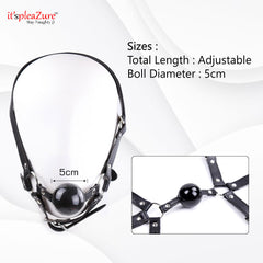 Ball gag with chin rest on Itspleazure 