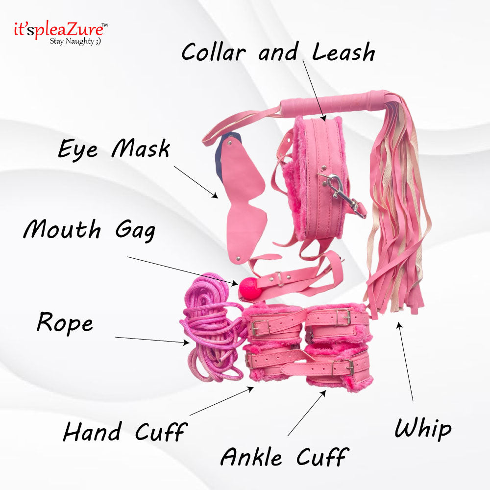 Pink Bondage couple kit on Itspleazure 