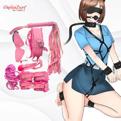 ItspleaZure Intermediate 7 piece Bondage Kit - Pink