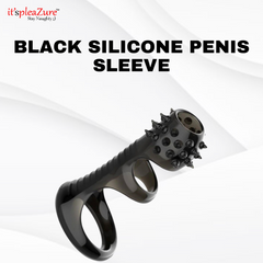 Black Silicone Penis Sleeve for Men