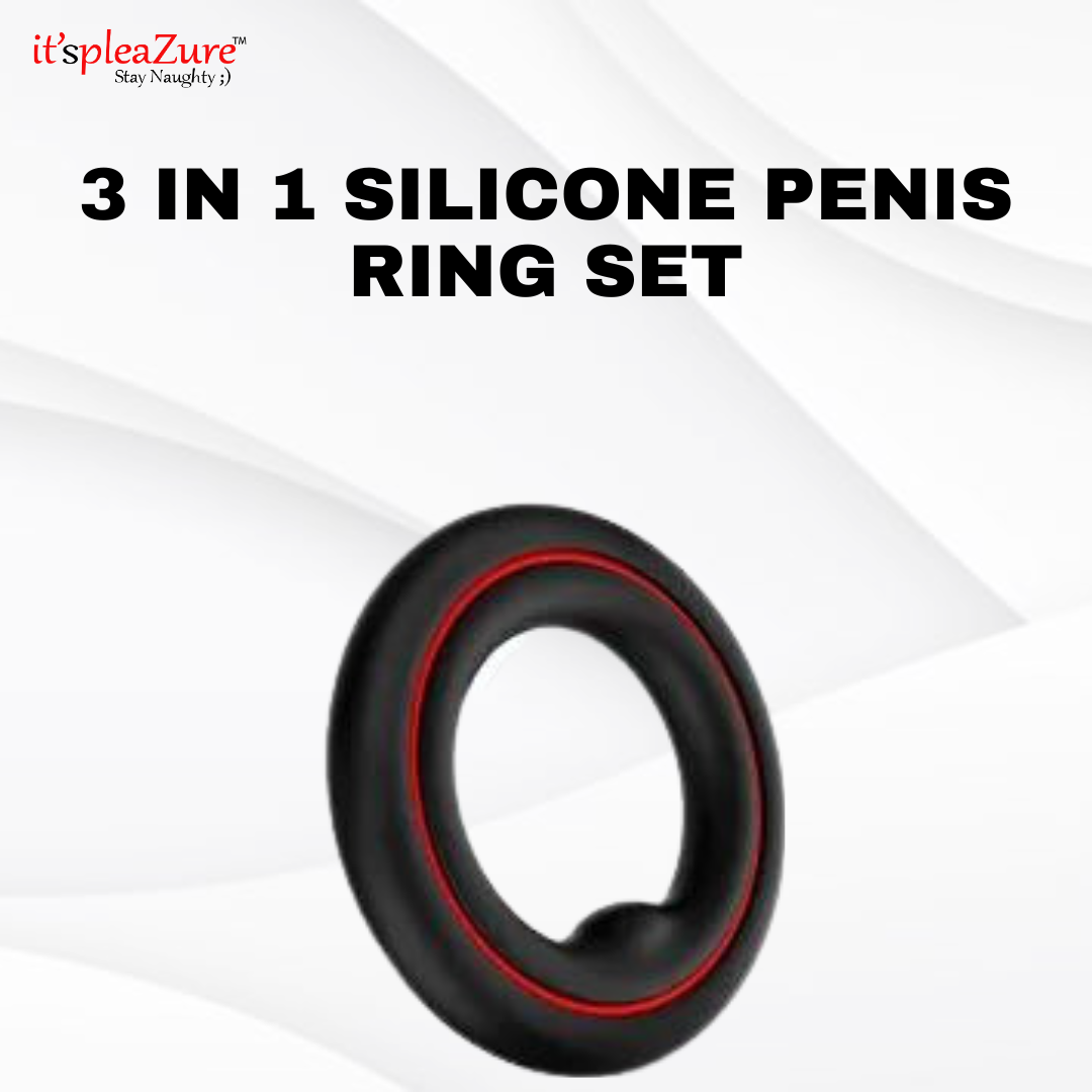 ItspleaZure 3 in 1 Silicone Penis Ring Set