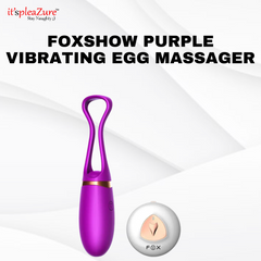 FOXSHOW Purple Vibrating Egg Massager on Itspleazure