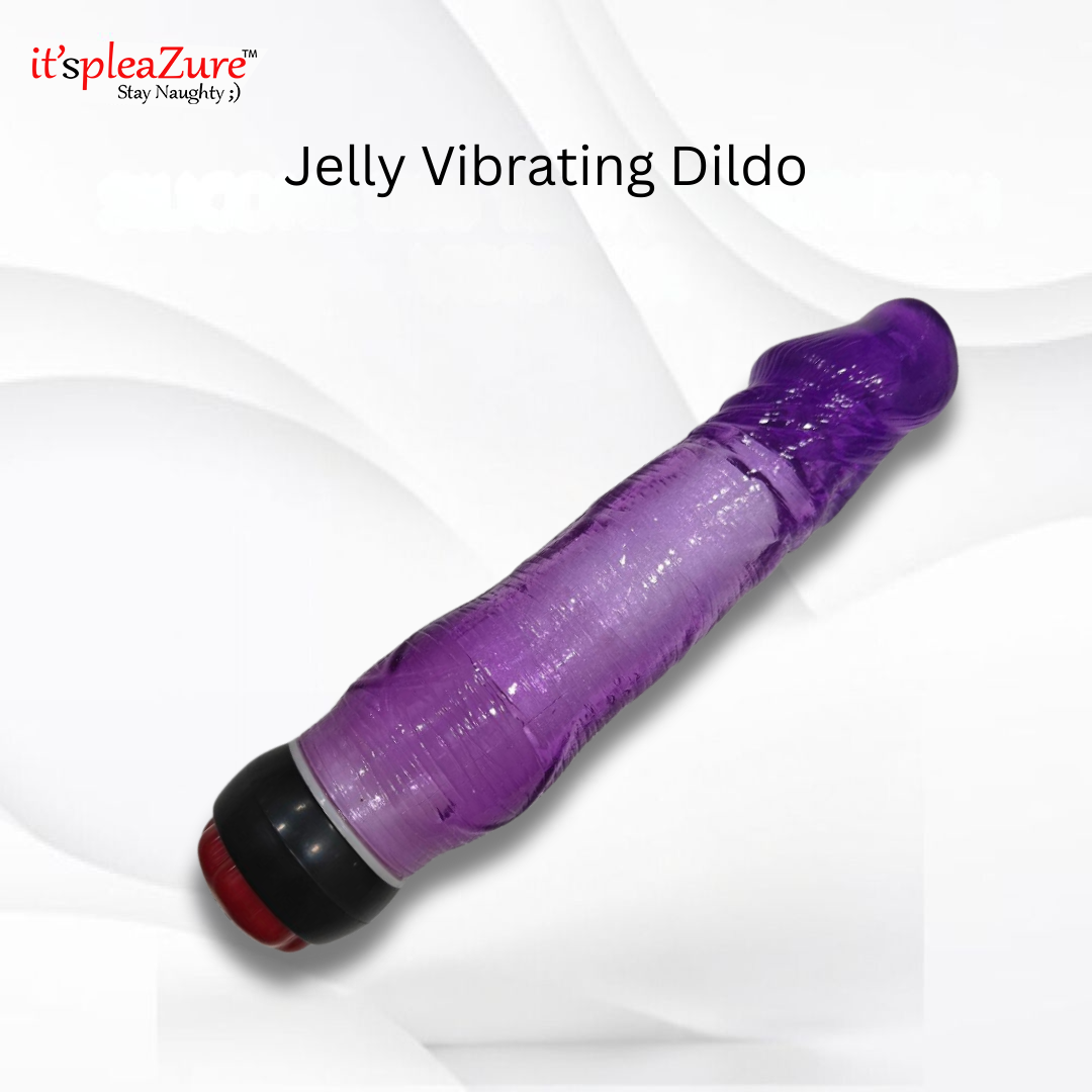 Itspleazure Silicone Jelly Vibrating Dildo for Women
