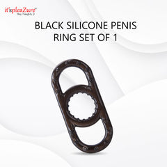 Black Silicone Penis ring on Itspleazure 