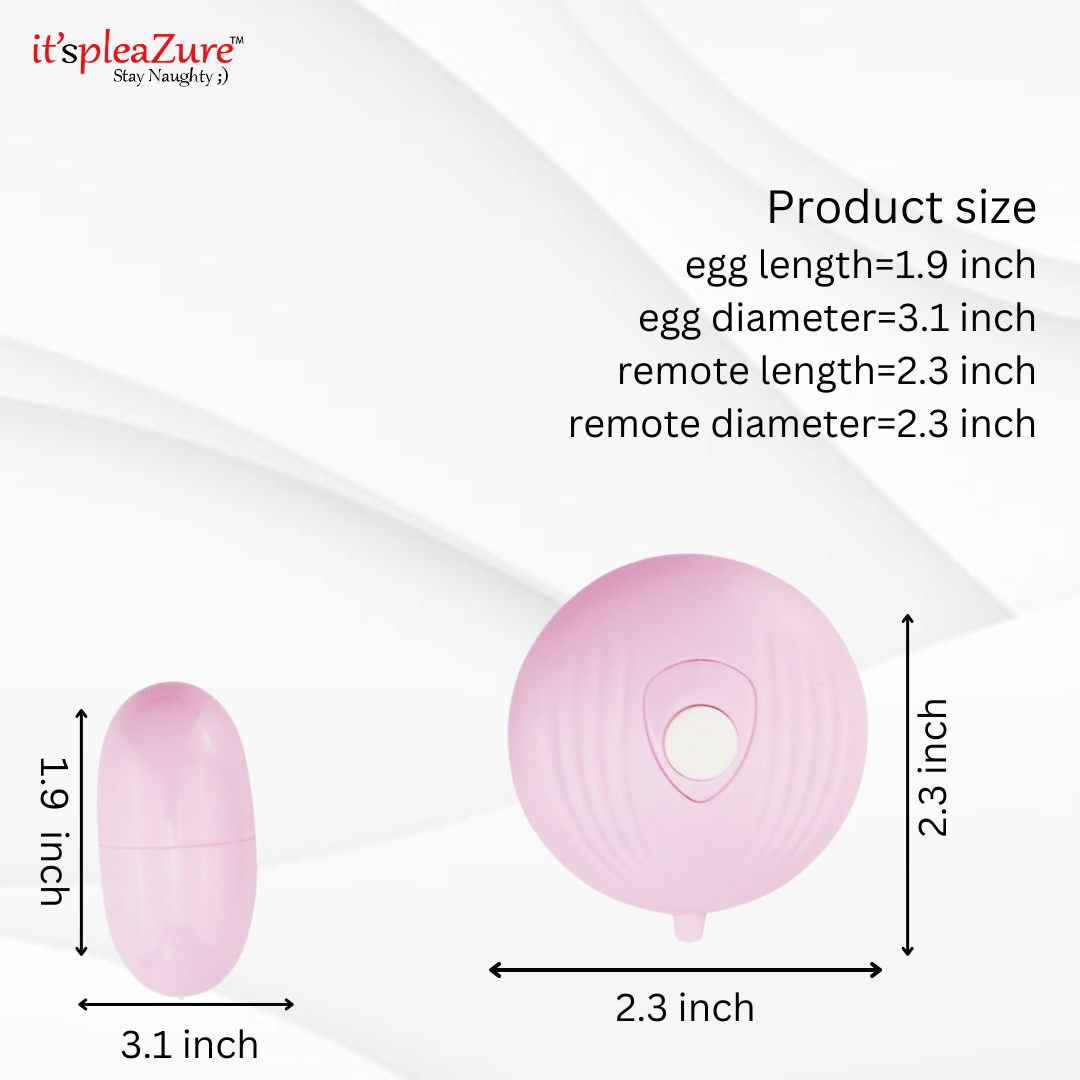 Itspleazure Vibrating Egg Sex Toy- Pink