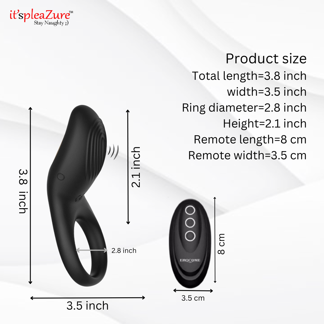 Innovative Silicone Vibrating Penis Ring with Bluetooth Remote