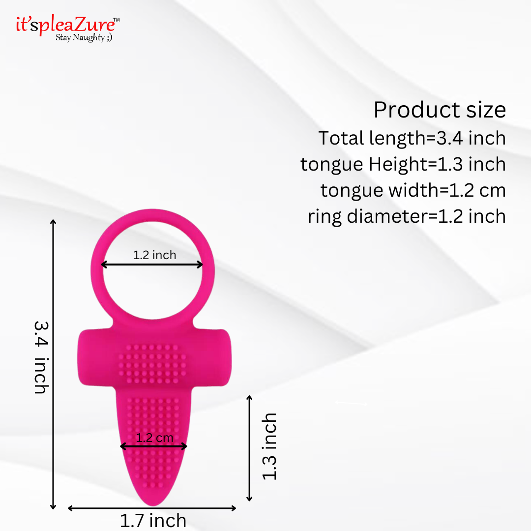 Itpleazure Pink Silicone Vibrating Penis Ring