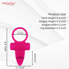 Itpleazure Pink Silicone Vibrating Penis Ring