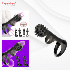 Black Silicone Penis Sleeve for Men