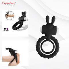 Itpleazure Silicone Double Rabbit Penis Ring