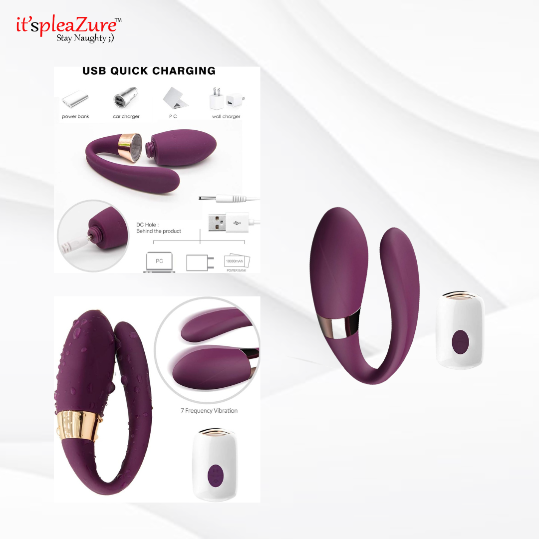 Itspleazure U Shape Panty Vibrator with Wireless Remote