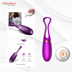 FOXSHOW Purple Vibrating Egg Massager on Itspleazure