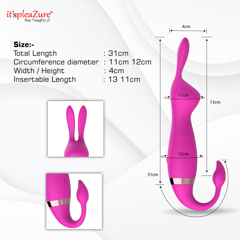 Rabbit Strong stimulating vibrator for women on Itspleazure
