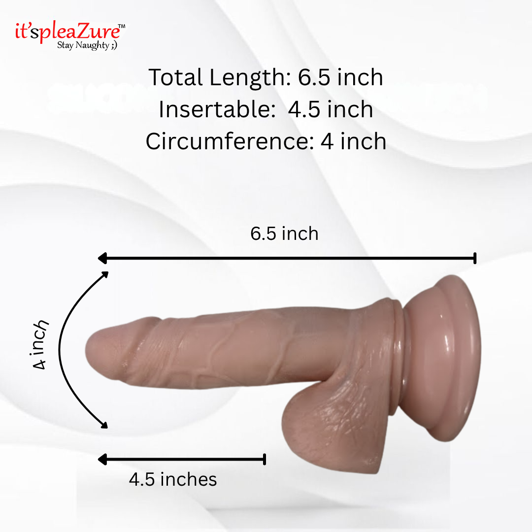 ItspleaZure 6.5 cm Flesh Skin Realistic Sex Dick for Women