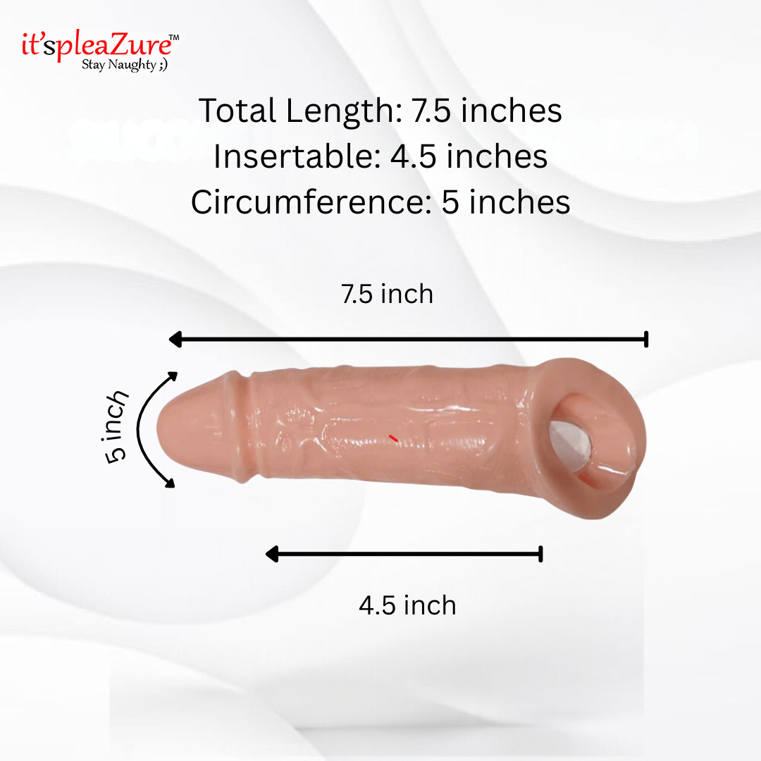 Product with measurements on a white background
