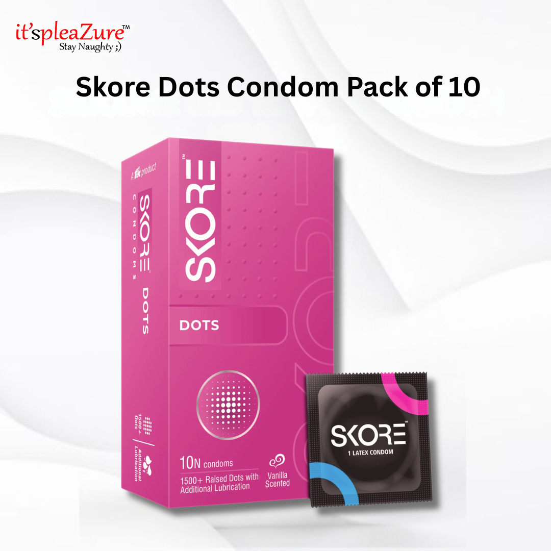 Skore Dots Premium Lubricated Condoms – Pack of 10