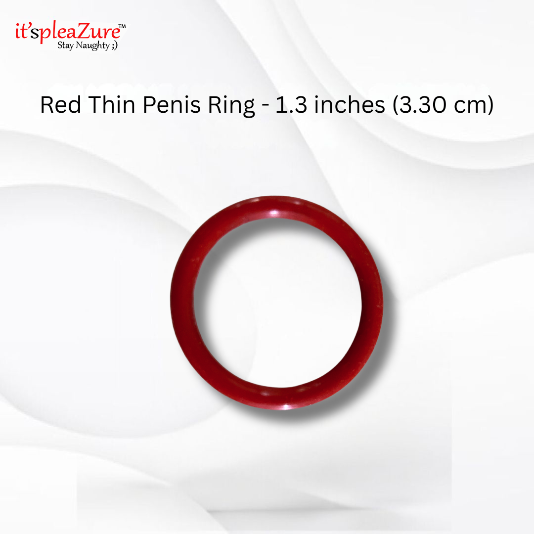 ItspleaZure's Black Penis Ring – 1.3, 1.5 & 2 Inches | Multiple Sizes