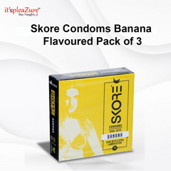 Skore Condoms Banana Flavoured Pack of 3